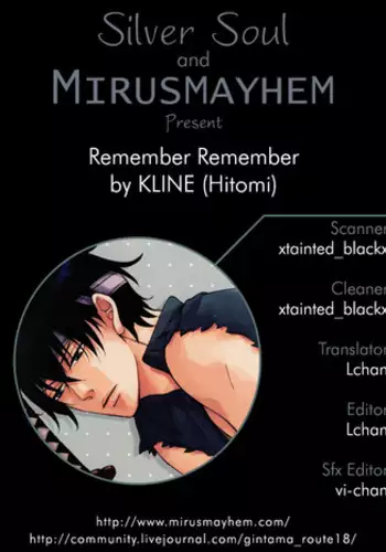 (C72) [KLINE (Hitomi)] Remember Remember (Gintama) [English] [Silver Soul + Mirusmayhem]