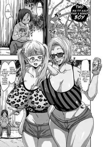 Dekapai Gal Futari ga Himasou na Danshi o Mitsuketa! | Two Big Tit Gals Find A Bored Boy!